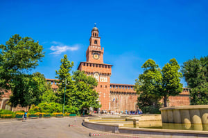 Milano: Sforzan linnan pääsylippu ja digitaalinen audioguide