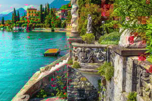 Fra Milano: Villa del Balbianello og Varenna med tog