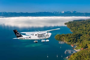 Мюнхен: Rundflug München, Seen, Schlösser, Alpen abAugsburg