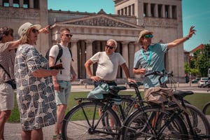 自転車で巡るミュンヘン：地元ガイド付き半日ツアー