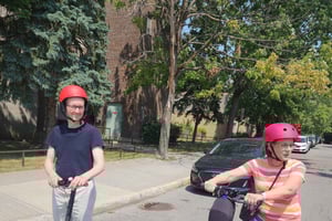 Explore Old-Montreal with easy to use e-scooters