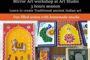Mumbai: taller de arte con espejos de 3 horas con aperitivos.