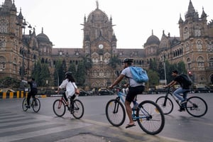 Mumbai: Cykeltur tidigt på morgonen