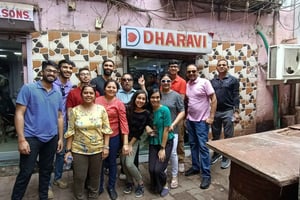 Excursão a pé pela favela de Mumbai Dharavi