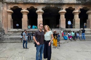 Passeio de dia inteiro pela cidade de Mumbai com visita às grutas de Elephanta