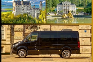 Au départ de Munich : Neuschwanstein et château de Linderhof, excursion privée d'une journée pour 8 personnes