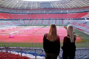 München: FC Bayern Museum + utsikt over arenaen