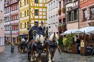 Нюрнберг: рождественский базар и поездка на дилижансе по Старому городу