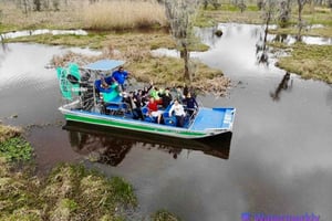 Nowy Orlean: Airboat Swamp & City i Katrina Tour Combo
