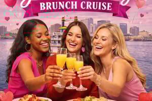 New Orleans: Galentines Day-bådtur med brunch og DJ