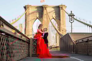 New York City: professionell fotosession i Dumbo eller Central Park
