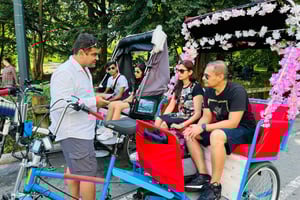NYC: Omvisning med sykkeltaxi i Central Park