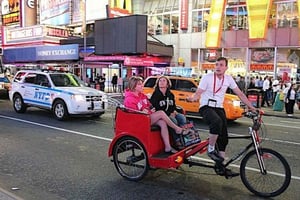 NYC turer med cykeltaxi: Central Park, Times Square, 5th Avenue