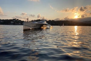 Nice: Private Sunset Tour on Solar Powered Boat