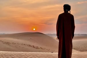 Safari World Zoo og Wahiba Sands med solnedgang