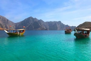 De Dubai-RAK: Cruzeiro em Khasab - Observação de golfinhos e mergulho com snorkel