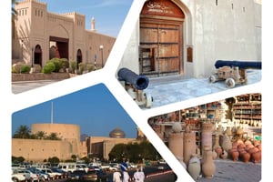 Souq de Nizwa, Forte de Nizwa, Forte de Bahla e Castelo de Jabrin