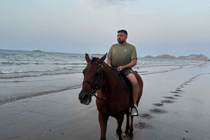 Oman: Ausritt am Strand