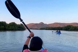 Muscat: ATV på klitter, solnedgang, skiløb med afhentning og grill