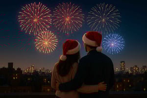 Kerstfeesttour in de oude stad met open bar en vuurwerk