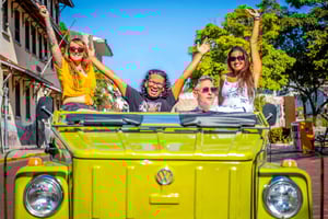 Prisbelønnet rundtur i Panama City i klassisk bil