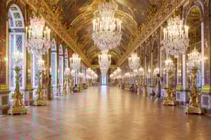 Fra Paris: Versailles slott og hager med transport