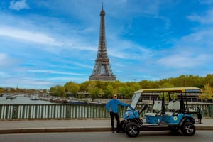 Golfbil i Paris – privat guidad tur – hämtning ingår