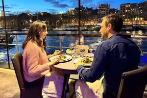 Paris: 3-retters middagscruise med vin på Seinen