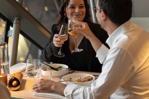 Paris: Spisning i Eiffeltårnet, Gustave-menu på Madame Brasserie
