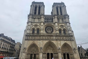 Париж: посещение собора Нотр-Дам и пешая экскурсия.