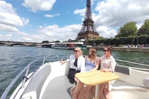 Paris: Privat båd på Seinen med kaptainguide