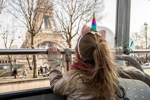 Paris: Tootbus busstur for barn