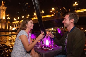 Paris: Middagscruise på Seinen på valentinsdagen
