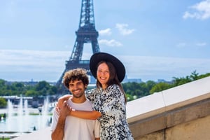 Paris: Privat fotosession ved Eiffeltårnet
