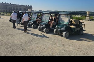 Versailles: Guidet tur med golfbiler og sykler, Hamlet+fontener