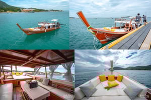 Bangkok : sortie en bateau privée à Koh Larn et Koh Sak avec déjeuner