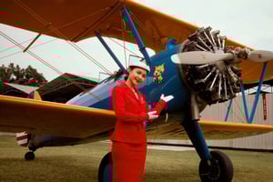 パタヤ：1940年製ボーイング・ステアマン飛行体験
