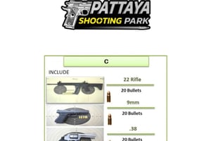 Pattaya: Ampumarataelämys 3 hengelle