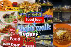 Penang: Authentic Local Food Tour with Scenic Walk