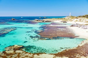Rottnest Grand Island -paketti, johon sisältyy lautta, kierros ja kevyt lounas