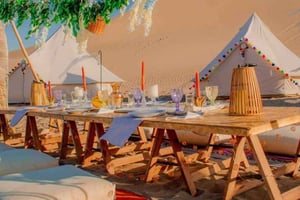 Telttailu autiomaassa Icassa