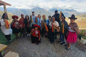 Cusco: Anden-Textil-Workshop mit traditionellem Mittagessen