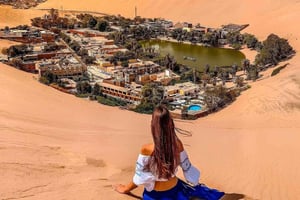 Von Huacachina aus: Sandboarding und Dünenbuggy Tour + Einkommen