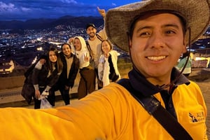 Улицы и еда инков ночью