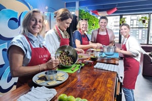 Miraflores: Erstaunliche peruanische Kochklasse Ceviche Meeresfrüchte und Pisco Sour