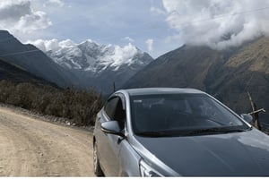 Privater Wagen nach Ollantaytambo