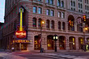Comida en el Hard Rock Café de Filadelfia