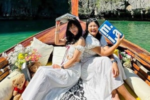 Phuket: passeio de barco de cauda longa privado exclusivo na baía de Phang Nga