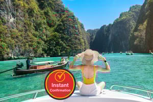 Phuket: Ilhas Phi Phi e Khai, Baía de Maya com almoço