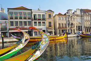 Lisboa til Porto, stopp Óbidos, Nazaré, Fátima, Coimbra, Aveiro